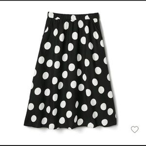 Tabitha Brown Target 4x black and white polka dot skirt